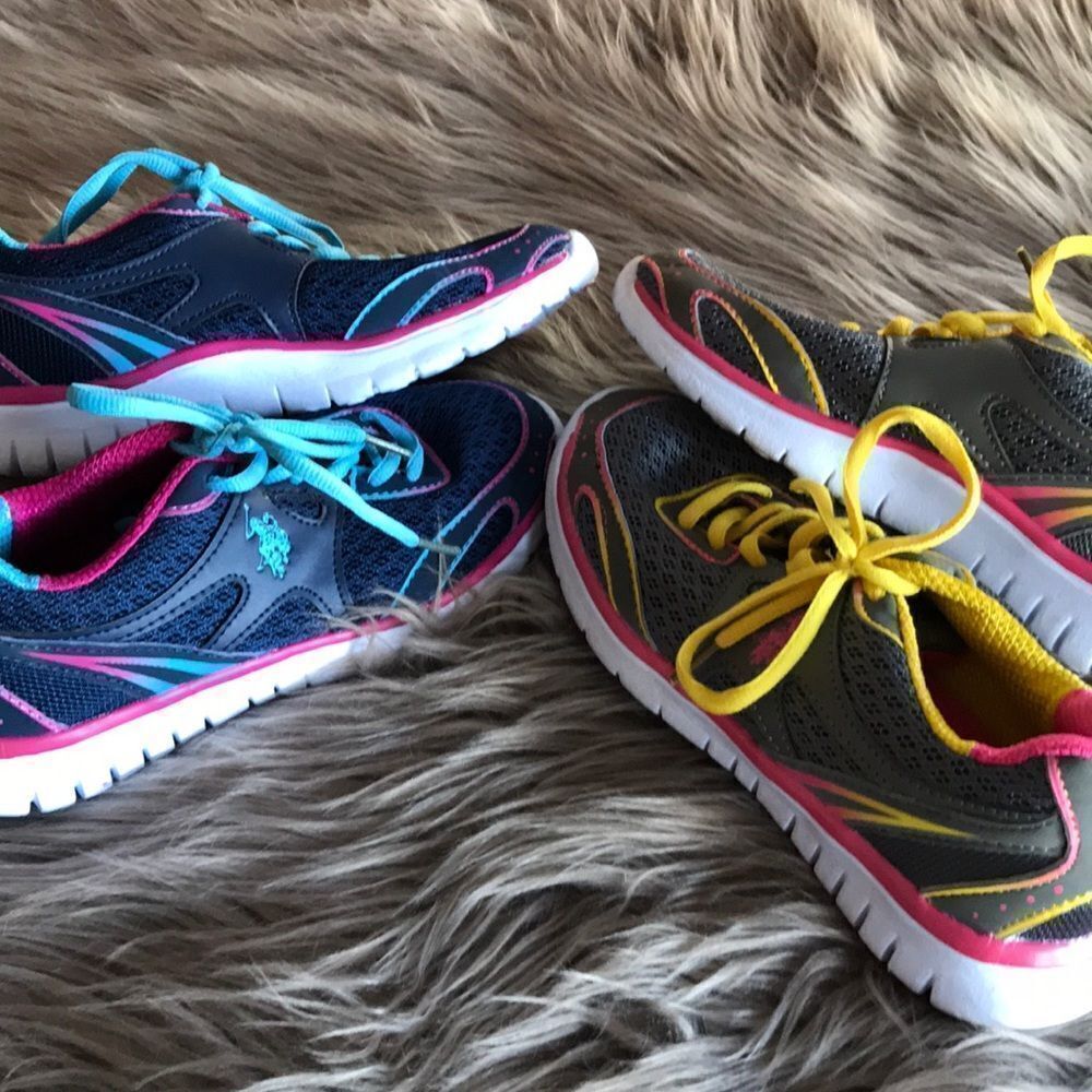 Lot of 2 U.S. Polo shoes tennis sneakers 2 sizes